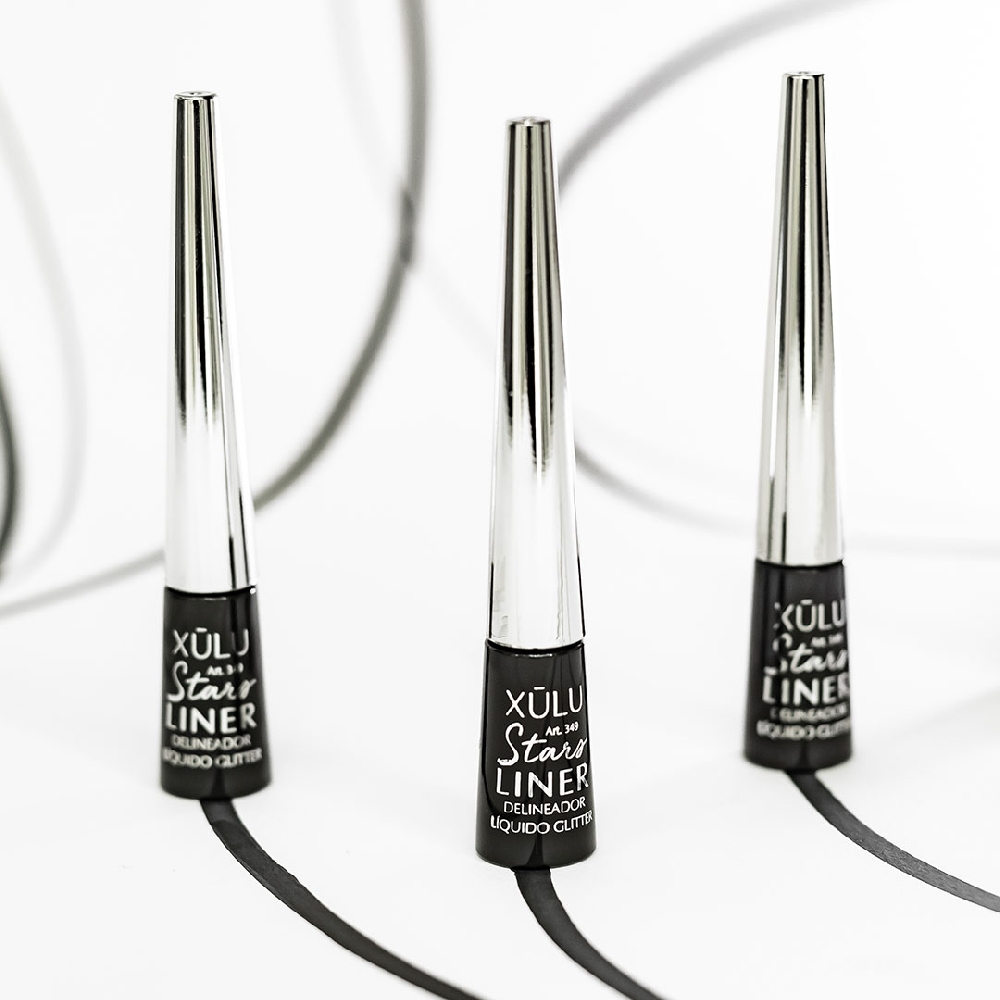 LIQUID LINER NEGRO CON GLITTER | Vista 4