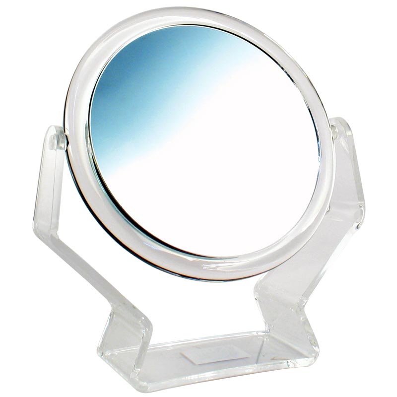 E02705 ESPEJO ACRILICO 15CM 5 X C/PIE