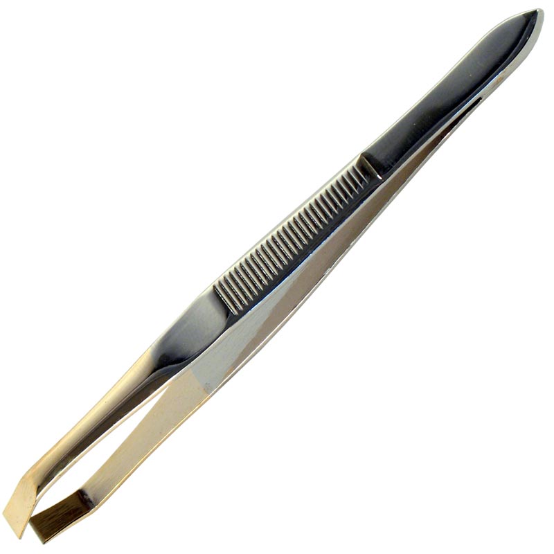 J00058 PINZA C/HOYO TZA. PTA DORADA ACERO INOXIDABLE