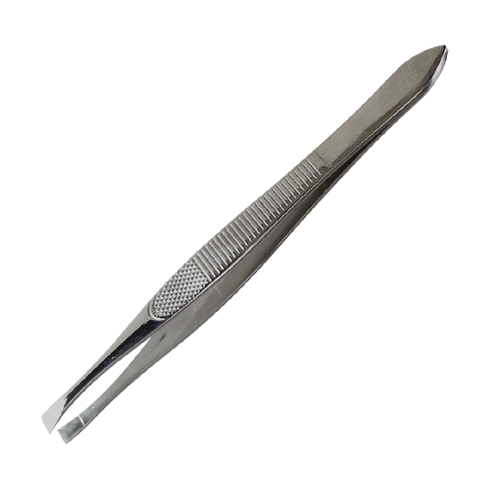 J00074 PINZA  RECTA NIQUELADA ACERO INOXIDABLE