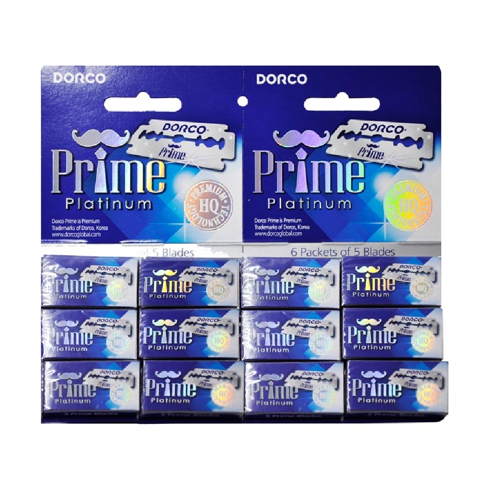 N00067 HOJAS AFEITAR PRIME PLATINUM DORCO 12 C X 5 FILOS