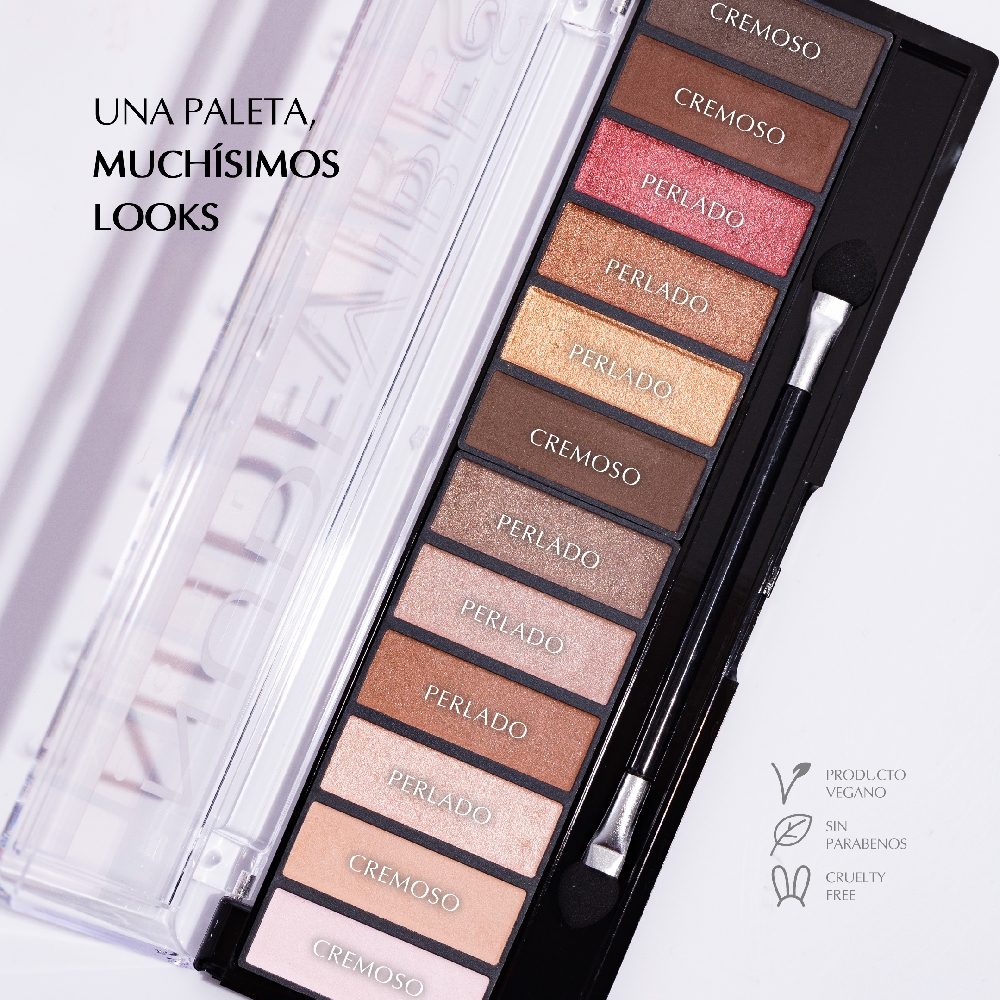 PALETA NUDEVIBES SOMBRAS VEGANAS x12 | Vista 2