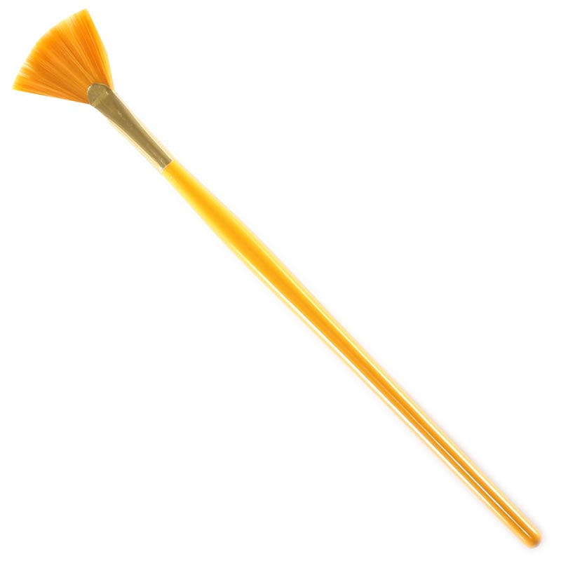 P00318 PINCEL MASCARILLA ABANICO TAKLON ORO