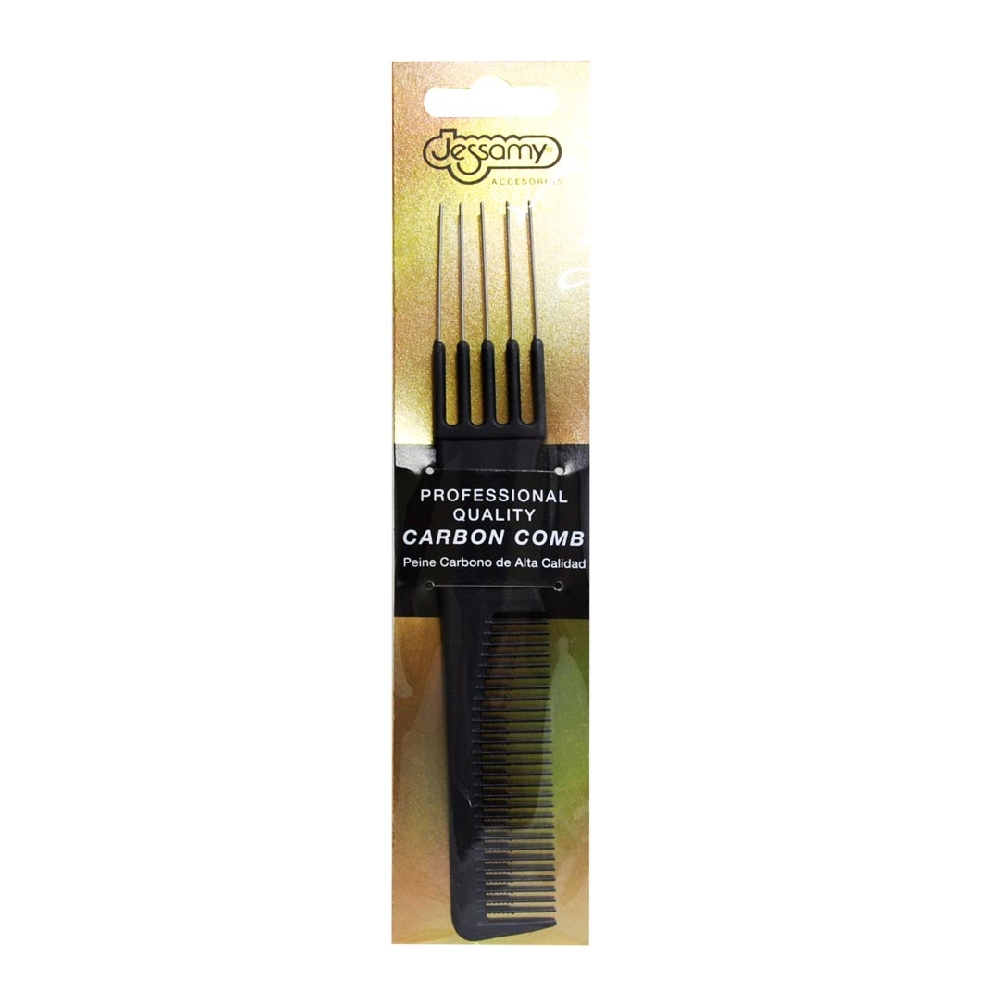 PEINES CARBONO RASTRILLO DIENTES METAL | Vista 3