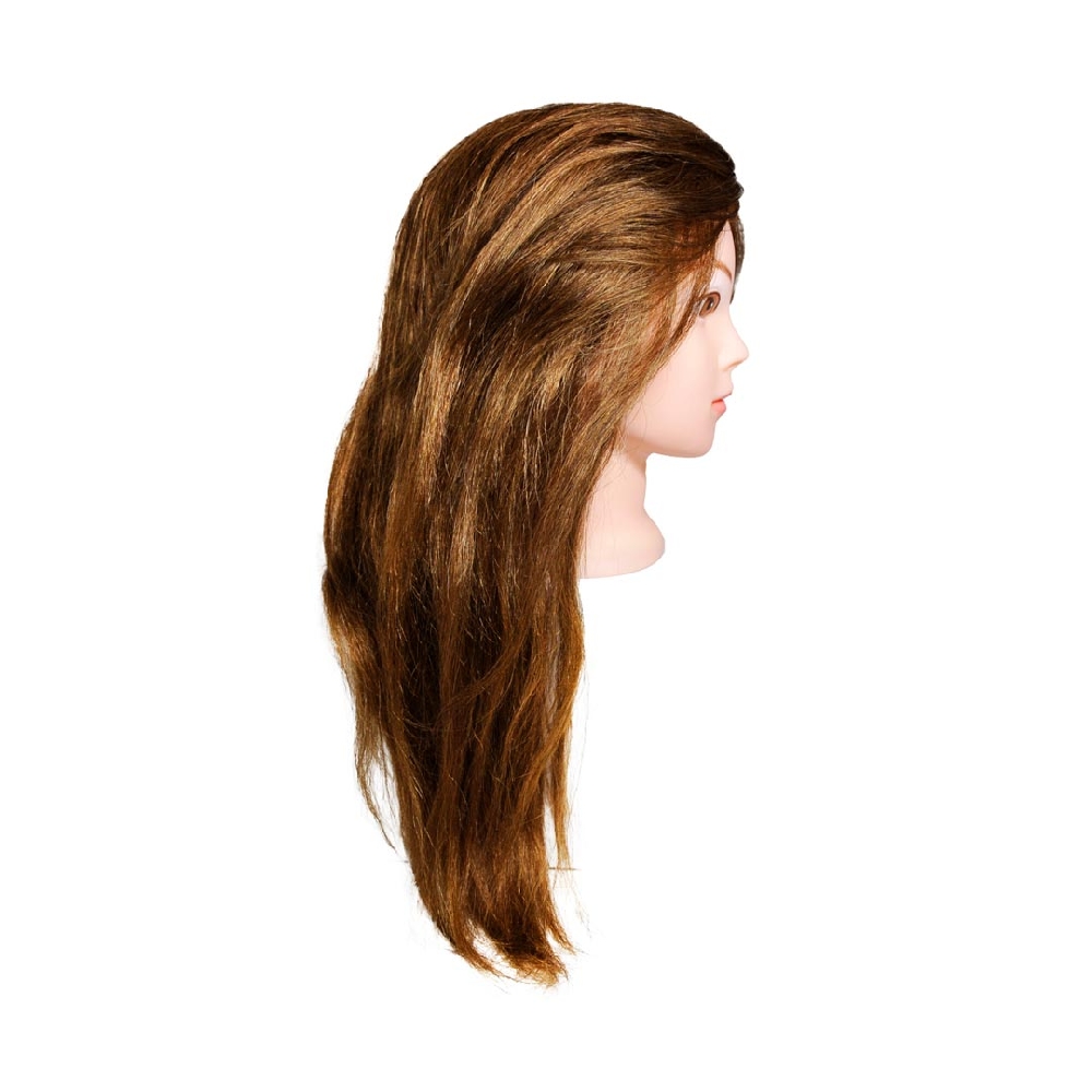 CABEZA PRACTICA PELO NATURAL CASTAÑO (50cm Largo) | Vista 2