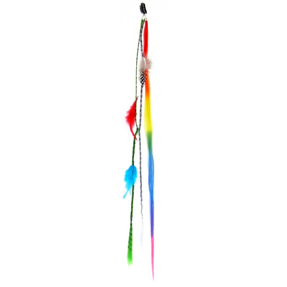 W50003 EXTENSION CON PLUMAS 2 TRENZAS Y LACIO (nro. 3)