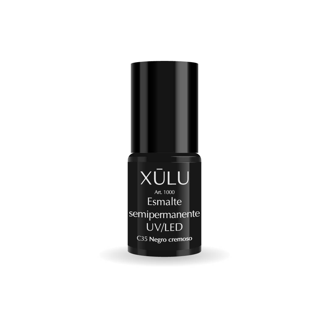 Z01035 XÚLU ESMALTE SEMI UV/LED n.35 Negro Cremoso x6ml