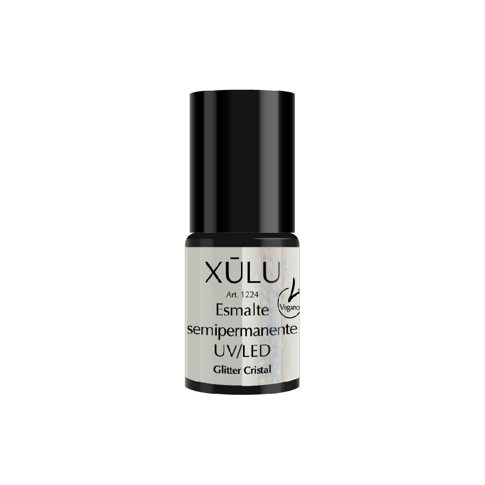 Z01224 XÚLU ESMALTE SEMI UV/LED n.224 Glitter Cristal 6ml