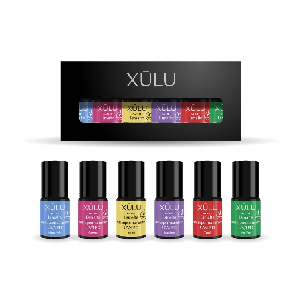 Z10010 XÚLU PACK X 6 ESMALTES UV TWIST & FUN