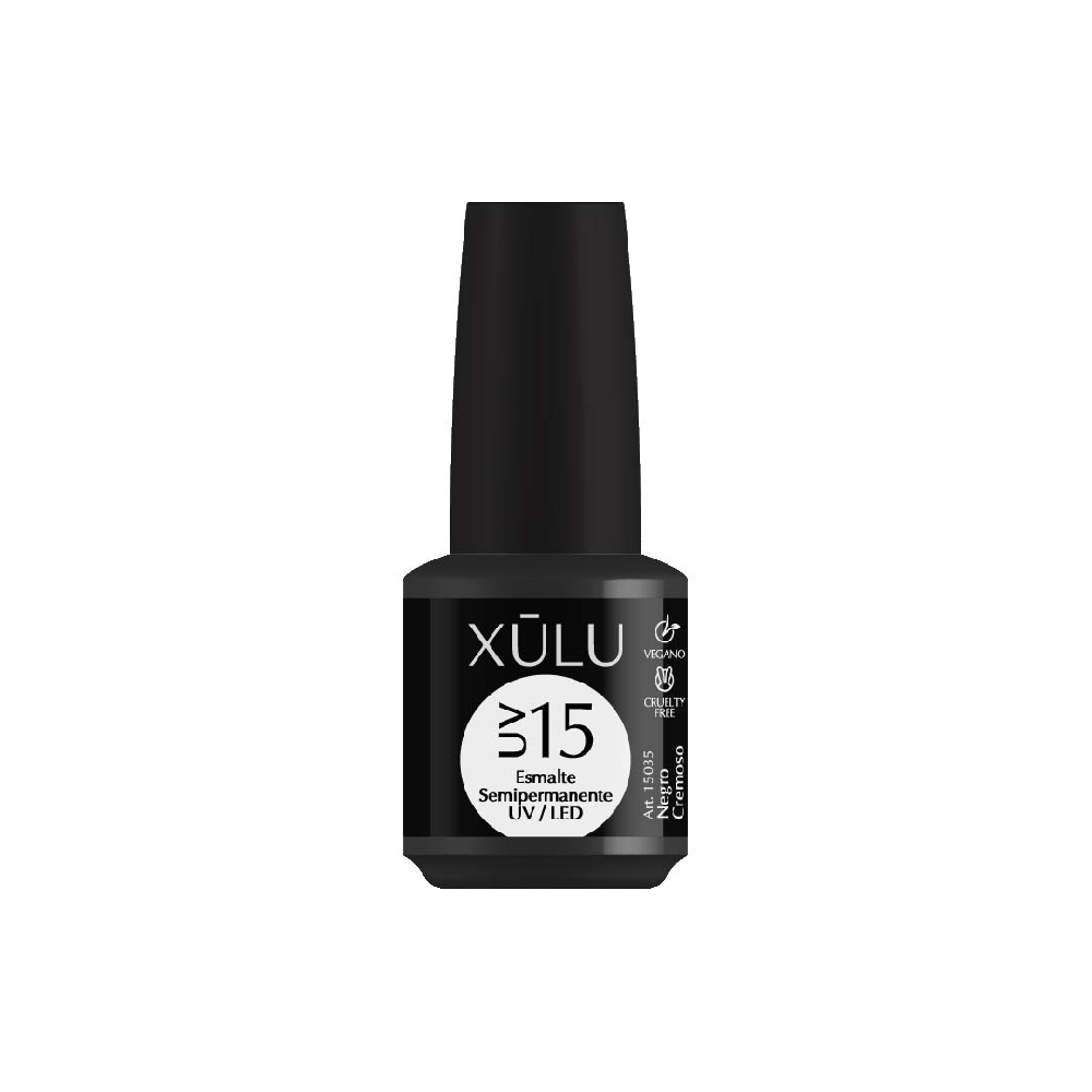Z15035 XÚLU ESMALTE SEMI UV/LED n.35 Negro Cremoso x15ml