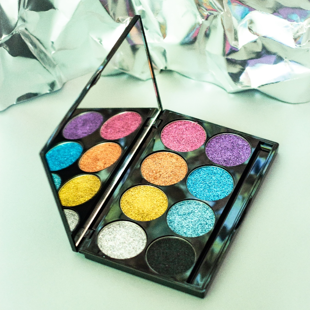 PALETA COMPACT GLITTER X 8 C/ESPEJO | Vista 2